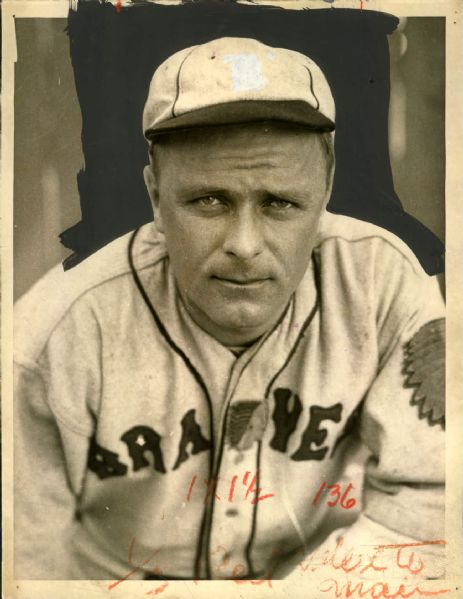 1930-35 circa Fred Frankhouse Boston Braves "The Sporting News Collection Archives" Original 6.5" x 8.5" Photo (Sporting News Collection Hologram/MEARS Photo LOA)