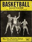 1945-46 Basketball Illustrated Pictorial Magazine w/ George Mikan College Photos