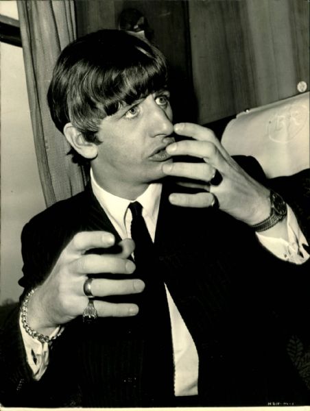 1964 Ringo Starr The Beatles Original 7.5" x 9.5" Photo (MEARS Photo LOA)
