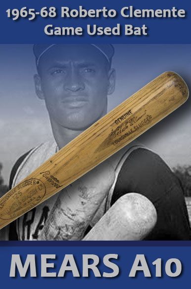1966-68 Roberto Clemente "Blood Red 21" H&B Louisville Slugger Professional Model Game Used Bat - Pittsburgh Pirates (MEARS A10) w/ LOA from Cubs Groundskeeper 