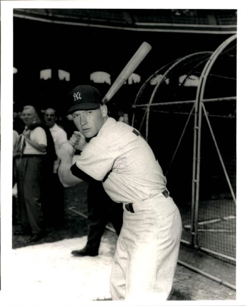 1950s Mickey Mantle New York Yankees Lot #2 Donald Wingfield Photograph "The Sporting News Collection Archives" Original 8" x 10" Photo (Sporting News Collection Hologram/MEARS Photo LOA)