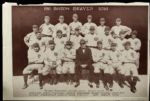 1916 Boston Braves "The Sporting News Collection Archives" Type A Original First Generation 9.5" x 14.5" Choice Jumbo Oversized Supplement (TSN Collection Hologram/MEARS Supplement LOA) 1:1, Unique