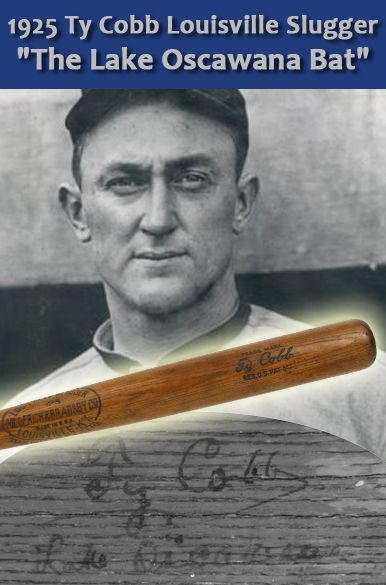 1925 Ty Cobb H&B Louisville Slugger Game Used Autographed bat (MEARS A9) "The Lake Oscawana Bat"