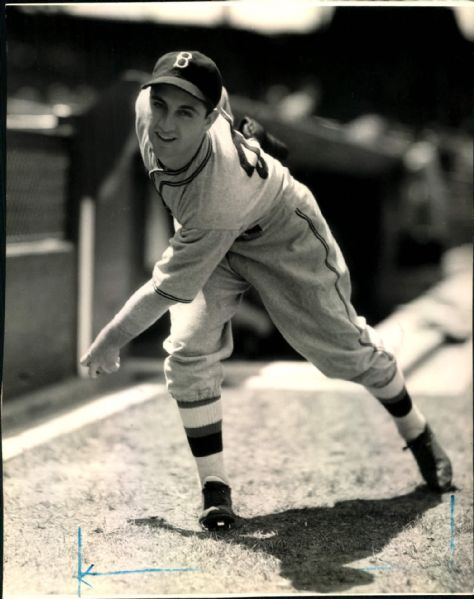 1936 Harry Eisenstat Brooklyn Dodgers "The Sporting News Collection Archives" Original 7.5" x 9.5" Photo (Sporting News Collection Hologram/MEARS Photo LOA)