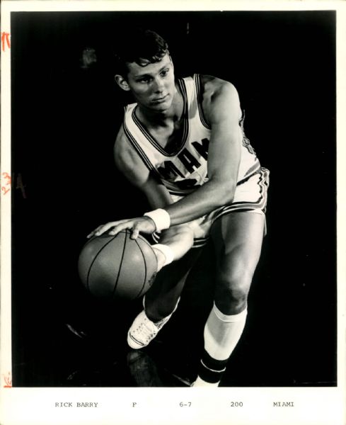 1963-79 Rick Barry "SPORT Magazine Collection Archives" Original 8" x 10" Photos (MEARS Photo LOA) - Lot of 3