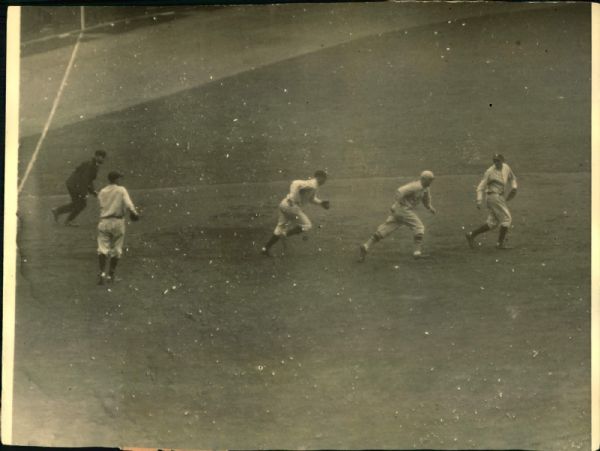 1926 World Series St. Louis Cardinals New York Yankees "The Sporting News Collection Archives" Original Photos (Sporting News Collection Hologram/MEARS Photo LOA) - Lot of 2