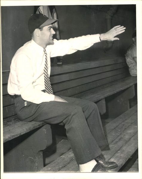 1940-58 Lou Boudreau Cleveland Indians Boston Red Sox "The Sporting News Collection Archives" Original Photos (The Sporting News Collection Hologram/MEARS Photo LOA) - Lot of 15