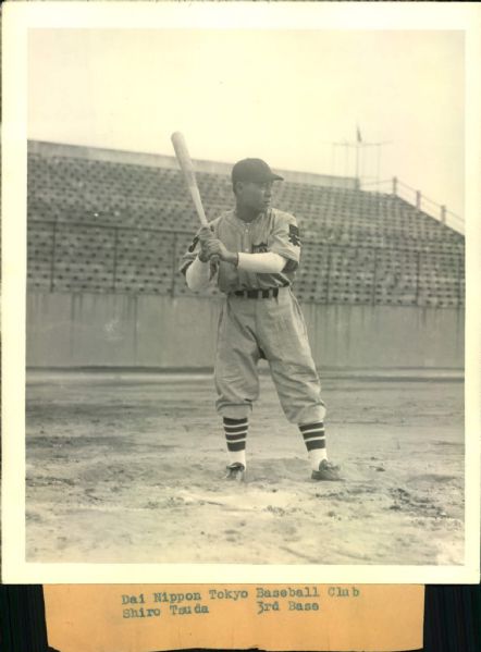 1931 Shiro Tsuda Dai Nippon Tokyo Baseball Club "The Sporting News Collection Archives" Original 6" x 7" Photo (Sporting News Collection Hologram/MEARS Photo LOA)