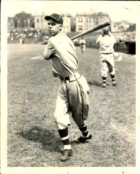 1926-33 circa Babe Herman Brooklyn Dodgers Chicago Cubs "The Sporting News Collection Archives" Original Photos (Sporting News Collection Hologram/MEARS Photo LOA) - Lot of 2
