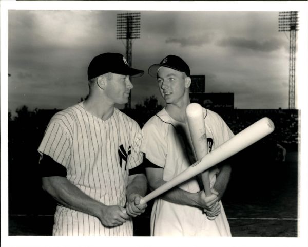 1950s Mickey Mantle Al Kaline Donald Wingfield Photograph "The Sporting News Collection Archives" Original 8" x 10" Photo (Sporting News Collection Hologram/MEARS Photo LOA)