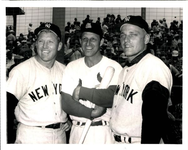 1960s Roger Maris Mickey Mantle Stan Musial Donald Wingfield Photograph "The Sporting News Collection Archives" Original 8" x 10" Photo (TSN Collection Hologram/MEARS Photo LOA)