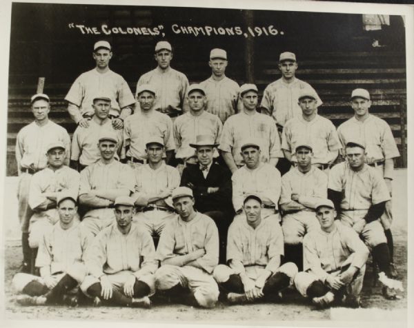 1916 Louisville Colonels Team Photo "The Sporting News Collection Archives" Type A Original First Generation 8" x 10" Choice Jumbo Oversized Photo (TSN Collection Hologram/MEARS Photo LOA) 1:1, Unique