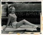 1940s Betty Grable Pin-Up Model "The Sporting News Collection Archives" Original 8" x 10" Photo (Sporting News Collection Hologram/MEARS Photo LOA)