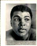 1965 Muhammad Ali - Fighting Face of Cassius Clay 8" x 10" Photo