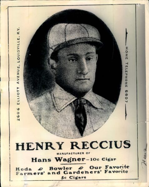 1897-99 Honus Wagner Louisville Colonels Modern Print "The Sporting News Collection Archives" Original Photo (Sporting News Collection Hologram/MEARS Photo LOA)