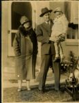 1940s circa Ty Cobb the Family Man - Rex Teeslink Original First Generation 6.5" x 8.5" Personal Photo (LOA MEARS/Rex Teeslink)