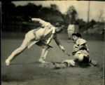 1920s circa Ty Cobb Witnesses a Unique Slide - Rex Teeslink Original First Generation 8" x 10" Personal Photo (LOA MEARS/Rex Teeslink)