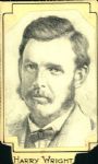 1884 Harry Wright Philadelphia Quakers "TSN" Original Illustration Artwork (Sporting News Collection Hologram/MEARS LOA) Unique, 1:1