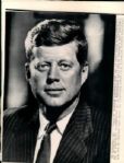 1961 President John F. Kennedy "The Chicago Sun Times Archives" Original Photo (Chicago Sun Times Hologram/MEARS Photo LOA)