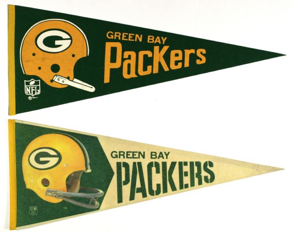 1967 Green Bay Packers Pennant - Lot of 2