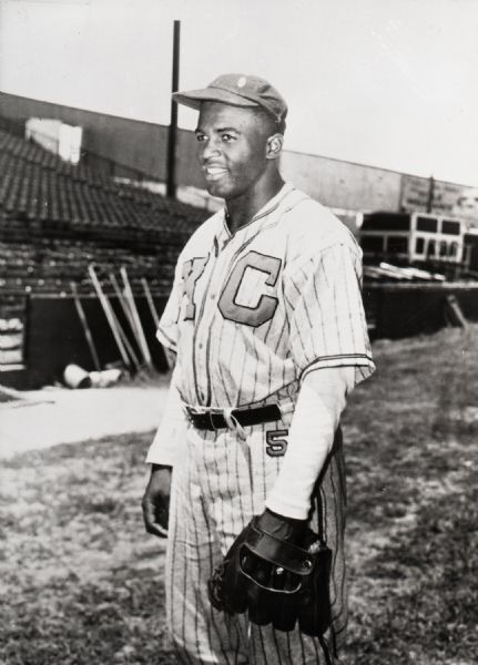 1945 Jackie Robinson Kansas City Monarchs Negro Leagues "The Sporting News" Original 2.75" x 3.5" Black And White Negative (The Sporting News Collection/MEARS Auction LOA) 