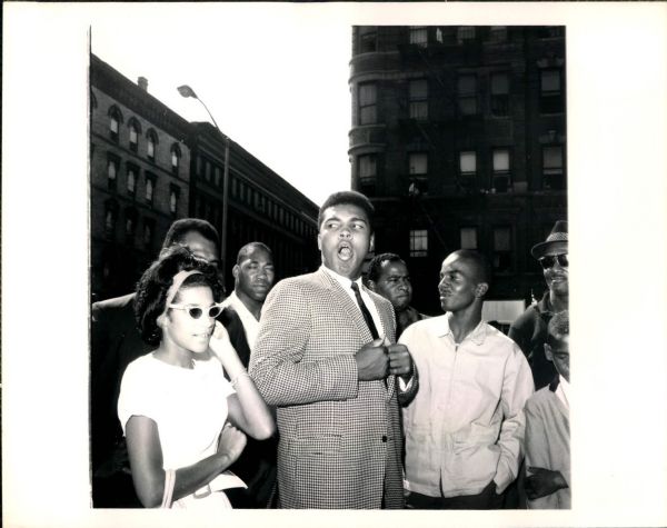1963 Muhammad Ali at Rally "SPORT Magazine" Original 7" x 9" Photo (SPORT Magazine stamp/MEARS Photo LOA)