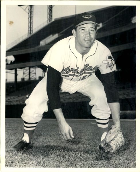 1959 Alfonso Carrasquel Baltimore Orioles "The Sporting News Collection Archives" Original Photo (Sporting News Collection Hologram/MEARS Photo LOA)