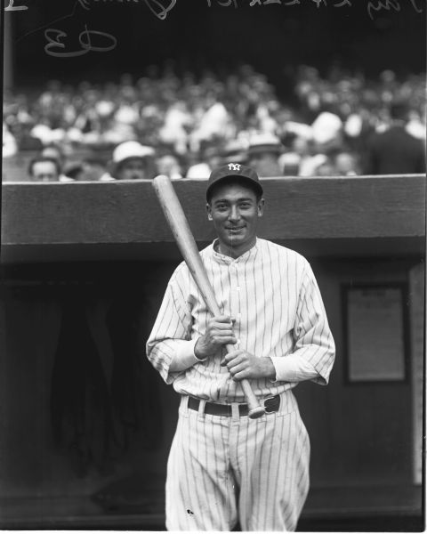 1929 Tony Lazzeri New York Yankees Charles Conlon Original 11" x 14" Photo Hand Developed from Glass Plate Negative & Published (The Sporting News Hologram/MEARS Photo LOA)