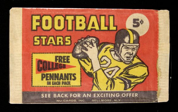 1961 Nu-Card Football Wrapper