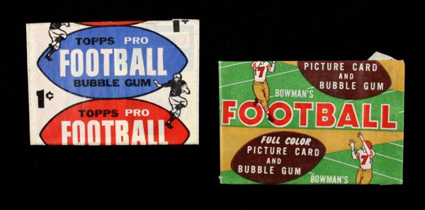 1957 Topps Football Wrapper & 1954 Bowman Wrapper 