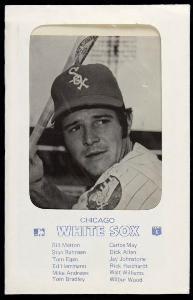1971-72 Chicago White Sox Picture Pak - Loto f 12 w/ Dick Allen Wilbur Wood Carlos May 