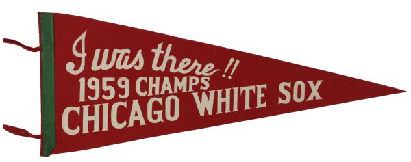 1959 Chicago White Sox I Was There 1959 Champs 28" Full-Size Pennant