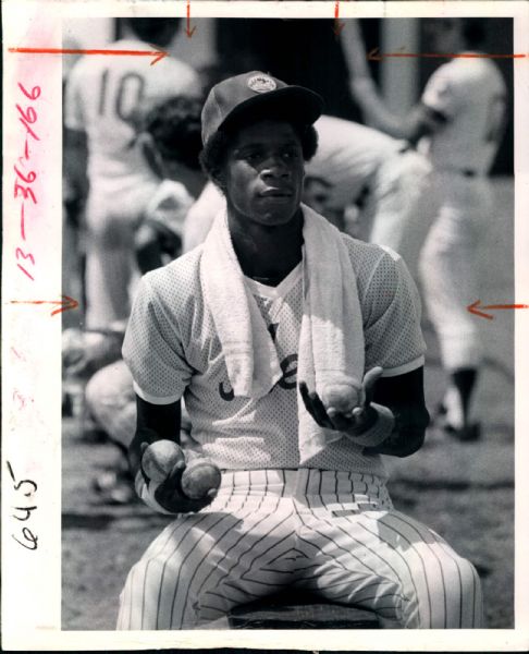 1980 Darryl StrawberryNew York Mets “St. Petersburg Times” Original 8 x 10 News Photo (“St. Petersburg” Hologram/MEARS LOA) - Lot of 2