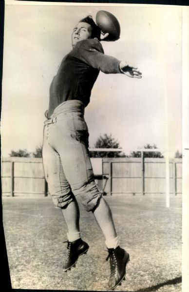 1942 Bob Waterfield UCLA Quarterback “Seattle Times” Original 7 x 10.5 News Photo (“Seattle Times” Hologram/MEARS LOA)