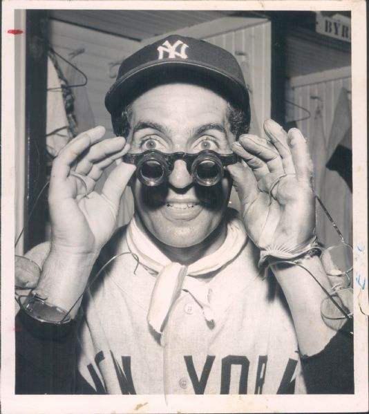 1955 Phil Rizzuto New York Yankees “St. Petersburg Times” Original 6.5 x 7.5 News Photo (“St. Petersburg” Hologram/MEARS LOA)
