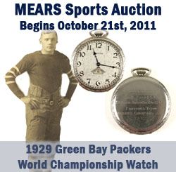 1929 Carl Lidberg Green Bay Packers Presentation Championship Hamilton-Made Watch Only Given to Players From Packers First Ever Championship In Working Order w/Family LOA
