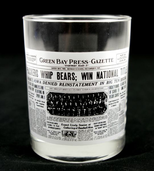 1929 Green Bay Packers Commemorative National Championship Glass
