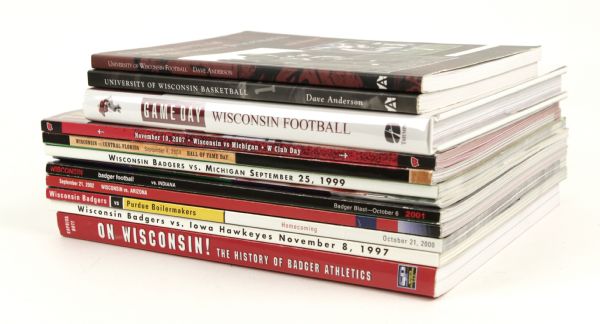 1997-2007 Wisconsin Badgers Books and Game Programs - Lot of 12