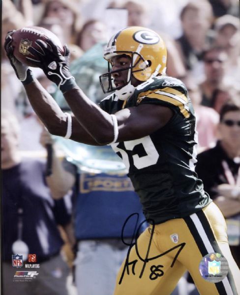 2010 Greg Jennings Green Bay Packers Signed 8" x 10" Photo - JSA 