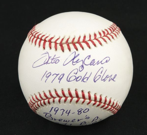 1980 Sixto Lezcano Milwaukee Brewers Signed OAL Budig Baseball - JSA