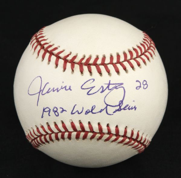 1982 Jamie Easterly Milwaukee Brewers Single Signed OAL (Budig) Baseball - JSA 