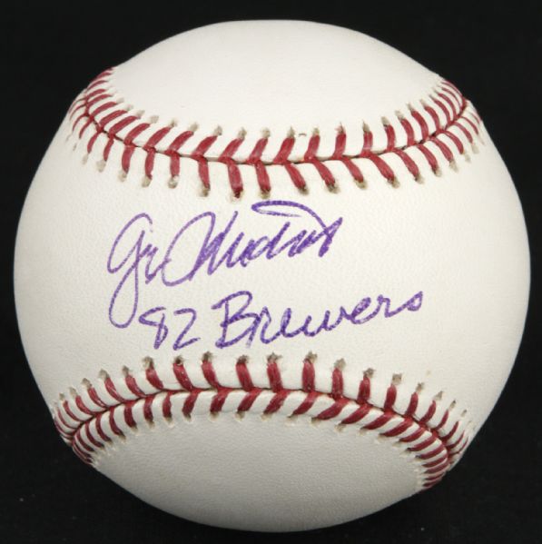 1982 George "Doc" Medich Milwaukee Brewers Single Signed OML (Selig) Baseball - JSA 