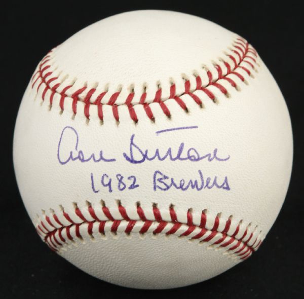 1982 Don Sutton Milwaukee Brewers Single Signed OAL (Budig) Baseball - JSA 