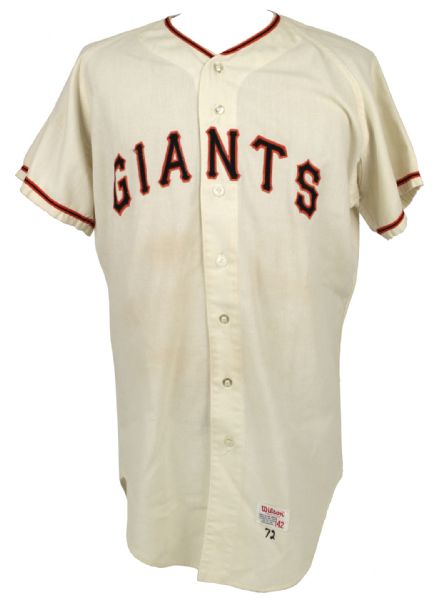 1972 Bobby Bonds San Francisco Giants Home Uniform (1971 Post Season) MEARS A9