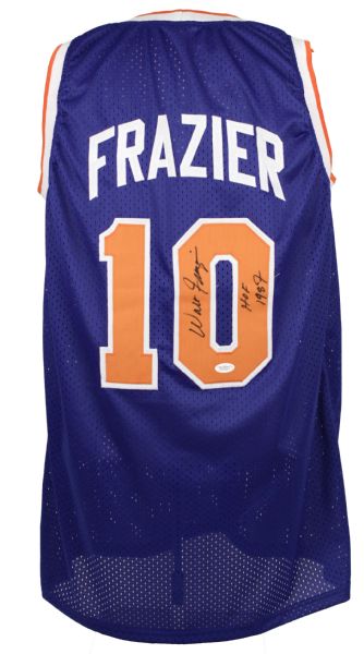 1990s Walt Frazier New York Knicks Signed Jersey "HOF 1987" (JSA Sticker) 