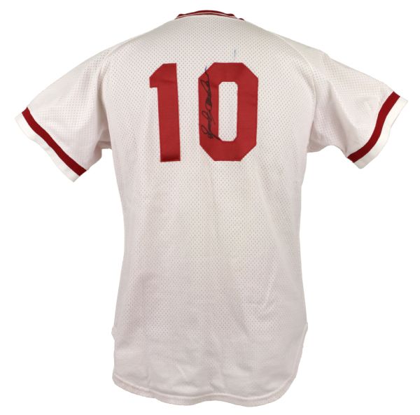 1990s Sparky Anderson Cincinnati Reds Signed Jersey (MEARS Auction LOA) 