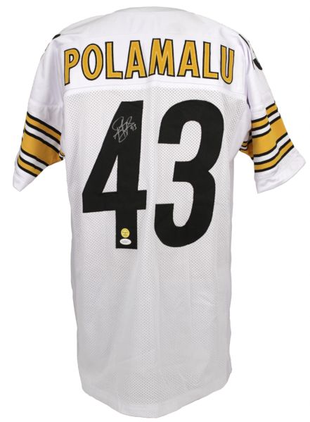 2000s Troy Polamalu Pittsburgh Steelers Signed Jersey w/Polamalu LOA & JSA Sticker/Certificate