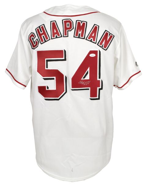 2010 Aroldis Chapman Cincinnati Reds Signed Jersey (JSA Sticker/Certificate) 