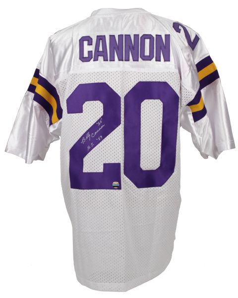 2000s Billy Cannon LSU Tigers Signed Jersey  "H.T. 59" 