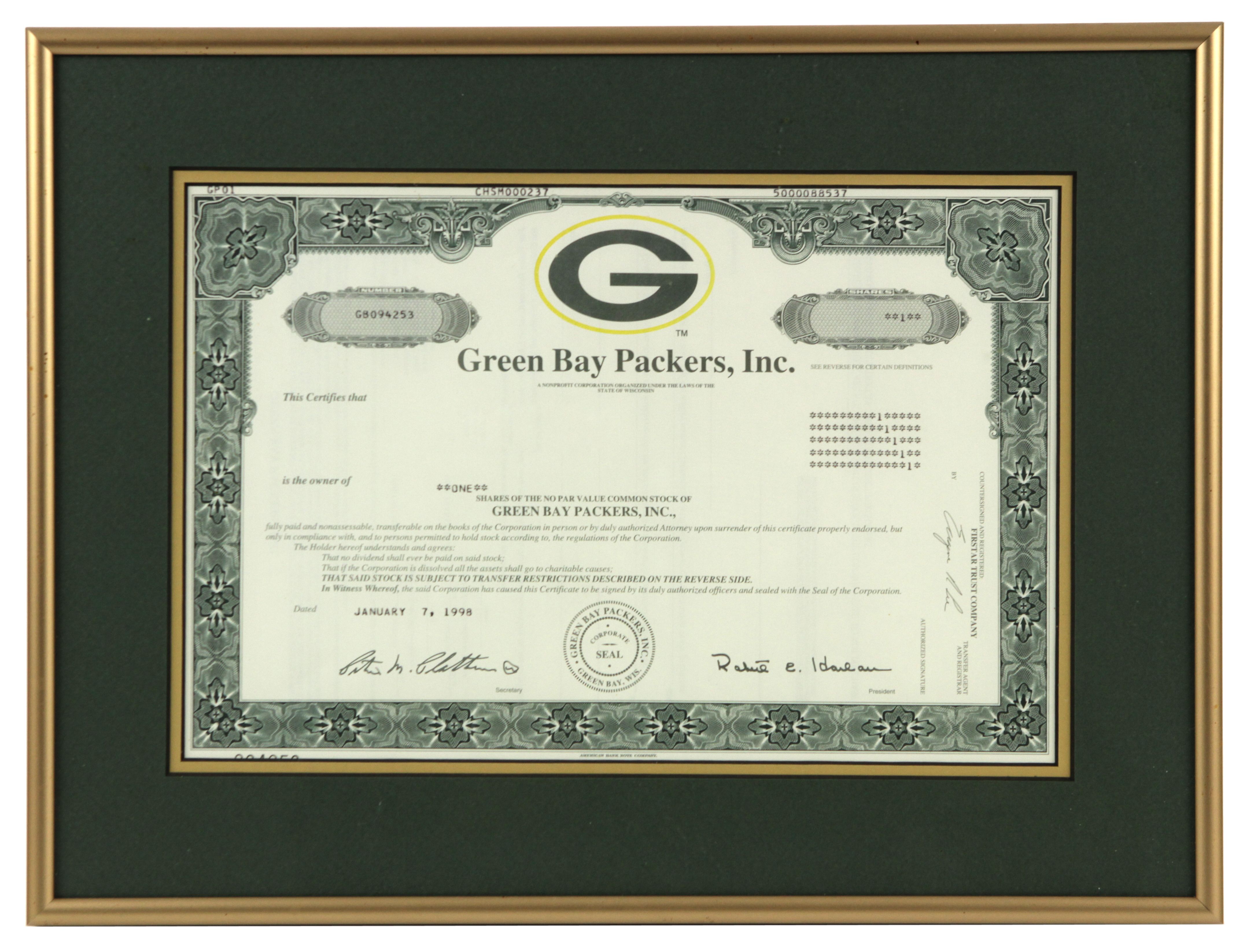 how do i buy green bay packers shares